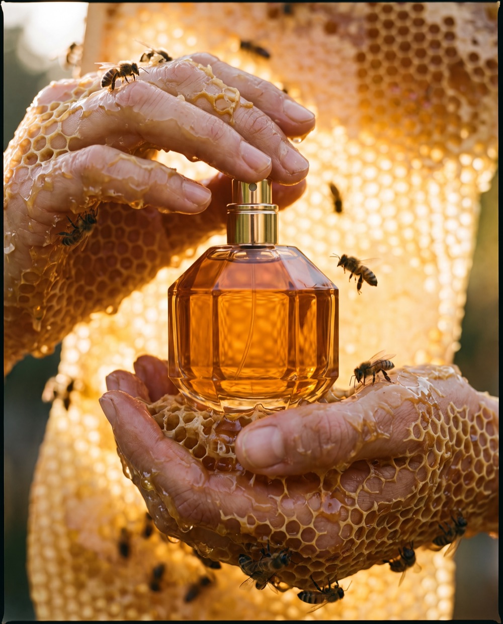 Amber fragrance — after